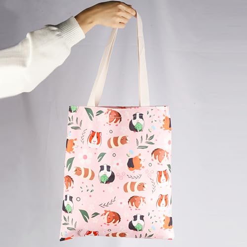 Guinea Pig Makeup Bag - Cute Cotton & Linen Zipper Pouch Tote