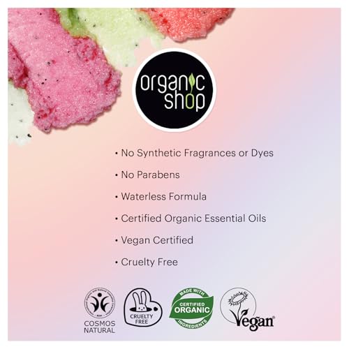 Organic Shop Watermelon & Peach Exfoliating Body Scrub - 250ml