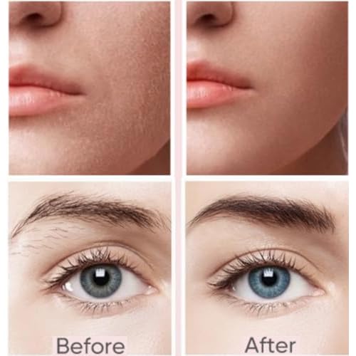 2-in-1 Facial Hair Remover for Women Rechargeable Eyebrow & Nose Trimmer | Portable facial shaver for eyebrows, nose, lip and chin with USB rechargeable convenience for easy touch-ups.