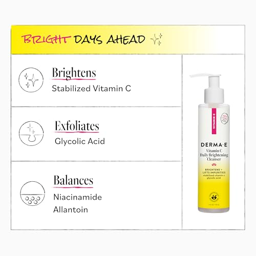 Vitamin C Brightening Face Wash - Hydrating Daily Facial Cleanser for Radiant Skin