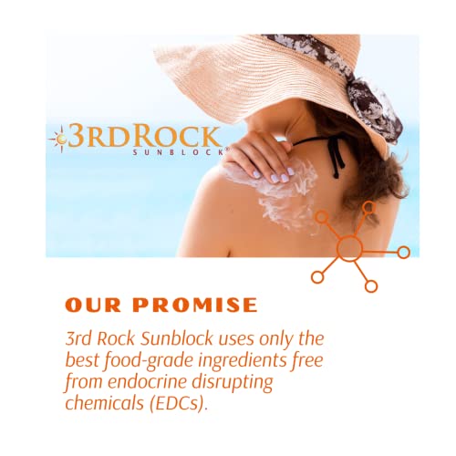 3rd Rock Sunblock SPF 35 All Natural Zinc Sunscreen Lotion 1.7 oz - Aromatherapeutic, Fragrance-Free, Hypoallergenic