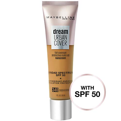Maybelline Dream Urban Cover Flawless Foundation SPF 50 Cappuccino 1oz
