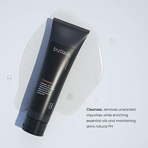 Buttah Skin Facial Gel Cleanser 3.4oz - Gentle Clarifying Face Wash for Melanin-Rich Skin - Daily Oil & Dirt Removal