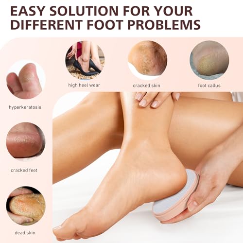 Baluca Apricot Nano Glass Foot File Callus Remover for Feet - Pedicure Tool for Home & Salon