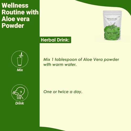 100% Pure Aloe Vera Powder (227g) - Natural Leaf Powder