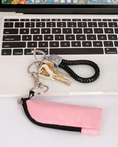Portable Chapstick Holder Pouch with Hook - 3pcs Lip Balm Case