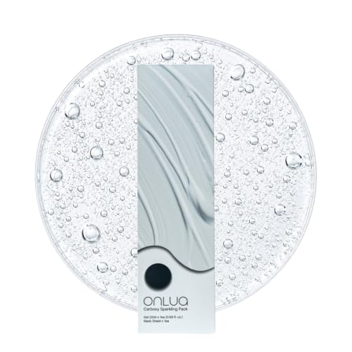 Onlua Carboxy Sparkling CO2 Face Mask for Pore & Skin Smoothing - 1 Sheet + Gel