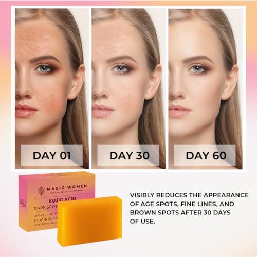 Kojic Acid Soap with Vitamin C & Retinol – Skin Brightening Bar (3.5 oz)