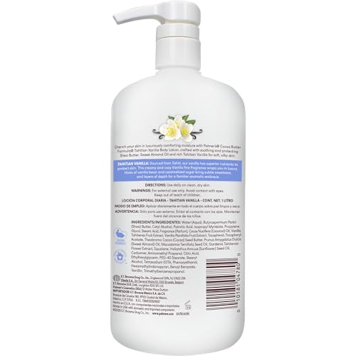 Palmer's Tahitian Vanilla Body Lotion with Cocoa Butter, 33.8 Fl Oz