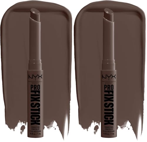 NYX Professional Makeup Pro Fix Stick Correcting Concealer - Rich Espresso 18, Pack of 2