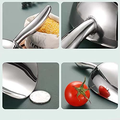 Mini Stainless Steel Ice Scoop - Heavy Duty 5 oz, Dishwasher Safe