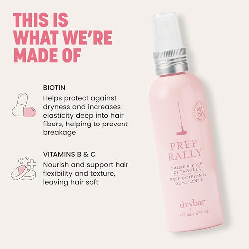 Drybar Prep Rally Prime & Prep Detangler | Noir Scent, 2 Count