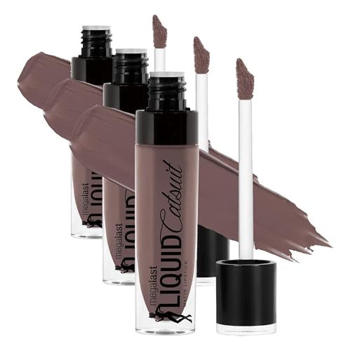 wet n wild MegaLast Catsuit Matte Liquid Lipstick - Toffee Talk (Pack of 3)