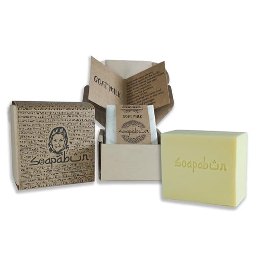SOAPABUN Goat Milk Soap Bar - Handmade Moisturizing Face & Body, 4.8 oz - Pack of 1