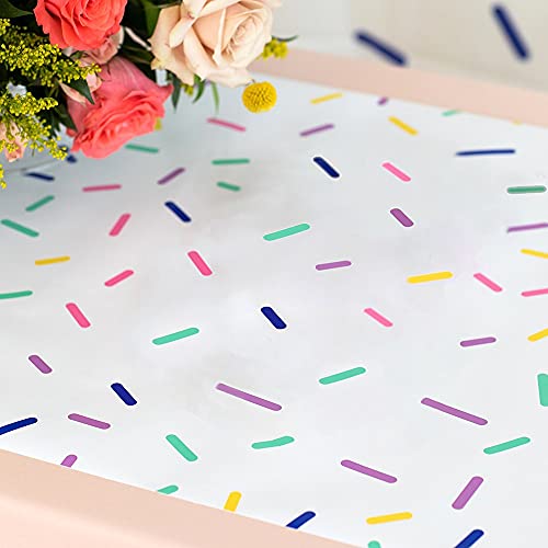 WEDDINGSTAR Sprinkles Decorative Paper Table Runner - 25' x 20"