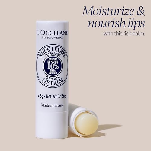 L'OCCITANE 10% Organic Shea Butter Lip Balm Stick - Hydrating & Nourishing
