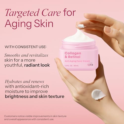 Collagen & Retinol Face Cream (2 Pack) – Hydrating Anti-Aging Moisturizer