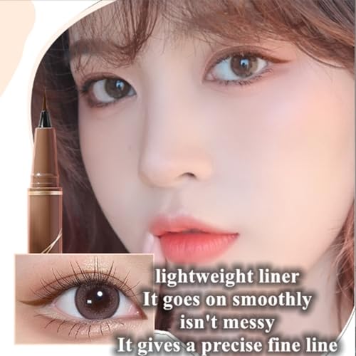 ICATHUNY Waterproof Liquid Eyeliner - Long-Lasting & Precise Brown