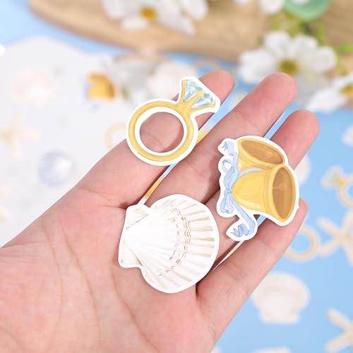 210 PCS Wedding Bells & Seashells Confetti for Beach Parties