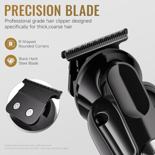 BEAUTYCARE 1 in 1 Beard & Hair Trimmer - Zero Gapped T-Blade Clippers
