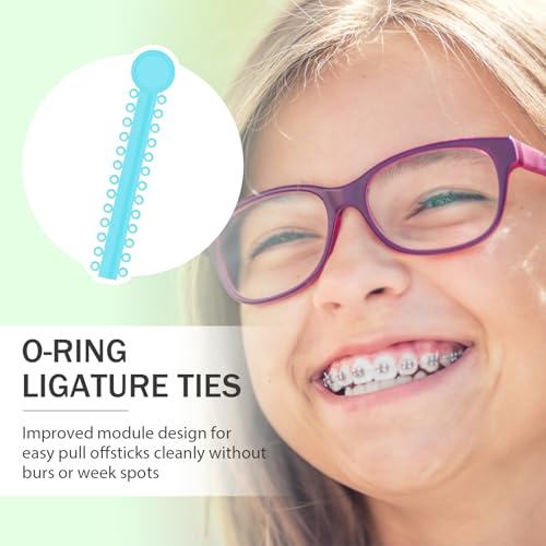 1040 Pcs Multi-Color Orthodontic Ligature Ties for Braces
