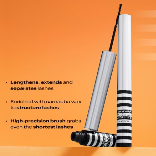 Annabelle Skinny Mascara - Black, Eco-Friendly, Hypoallergenic, 0.13 fl oz
