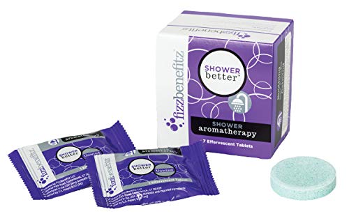 FizzBenefitz Unwinding Aromatherapy Shower Bombs - Relaxing Vapor Tablets, 7-Pack