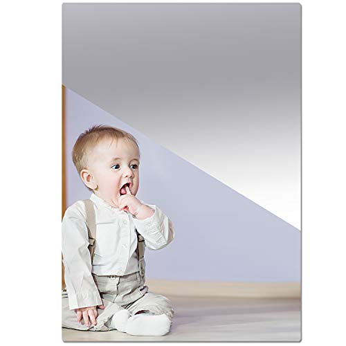 17" x 12" Self-Adhesive Acrylic Mirror Sheet - Lightweight & Shatterproof