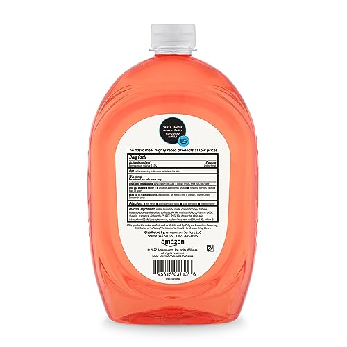 Amazon Basics Liquid Hand Soap Refill, Citrus, 50 Fl Oz (Pack of 4)