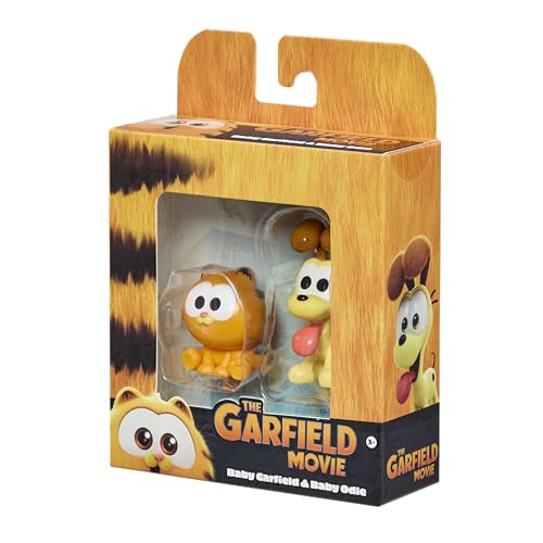 Animagic Baby Garfield & Baby Odie Figurine Set - 2-Pack Collectibles