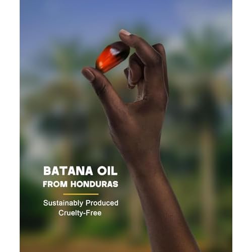 Batana Oil for Hair Growth, 100% Natural Pure Batana Oil Paste from Dr. Sebi Honduras, Prevents Hair Loss, Enhances Thickness, Organic Raw Scalp Mask for Women & Men (4.05 Oz)