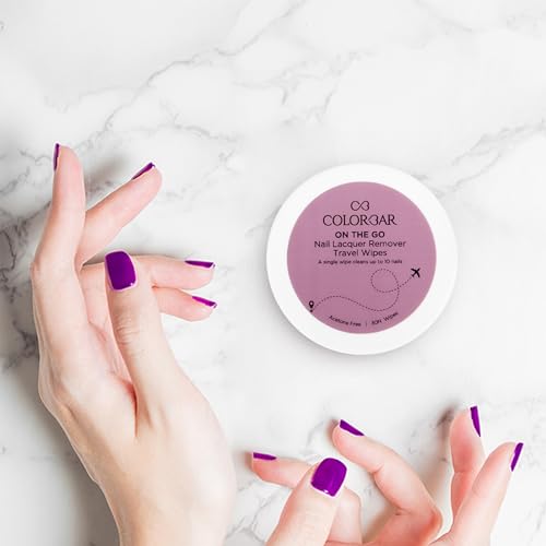 Colorbar On the Go Nail Polish Remover Wipes Rainbow Bouquet 30 pcs Vegan & Biodegradable