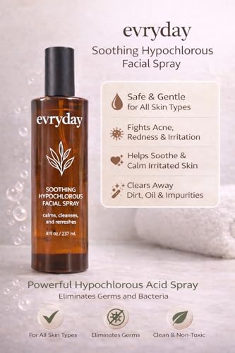 evryday Hypochlorous Acid Spray - 8oz Facial Mist for Acne & Piercing Care