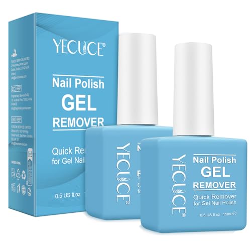 NIFEISHI Gel Nail Polish Remover - 2 Pack, Quick & Non-Toxic 15ml
