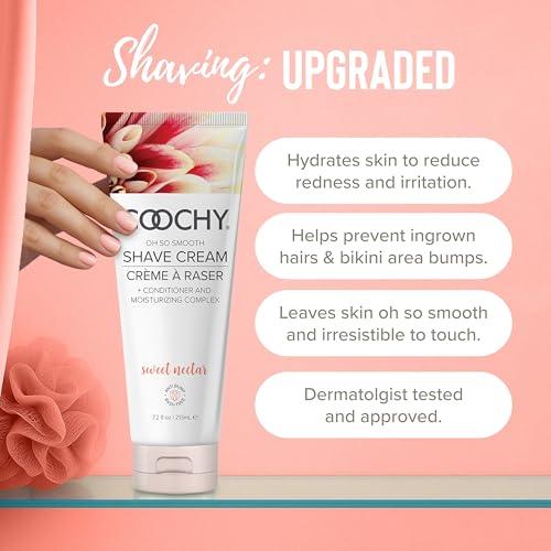 Coochy Sweet Nectar Shaving Cream 12.5 oz – Intimate Shave Conditioner & Moisturizer