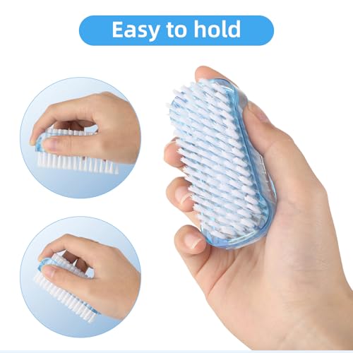 Dual-Sided Nail Brush Set - 5 Pack for Clean Fingernails & Toes