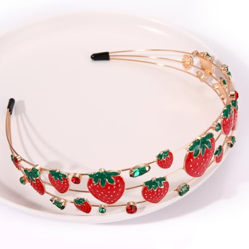 Vokone Halloween Strawberry Headband for Women - Festive Party Hair Accessory