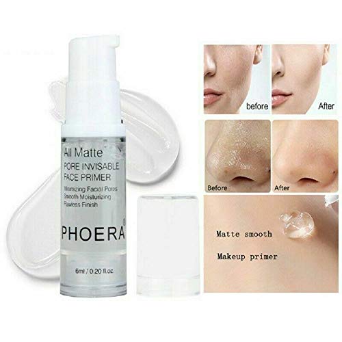 Phoera Face Primer Invisible Pores Oil Control 6ml, Vitamin Enriched Makeup Base