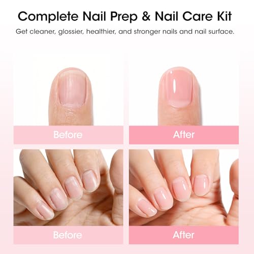 Gellen Nail Care Kit - 10PCS Manicure Tools & Nail Strengthener