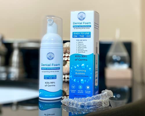 Pearldent Dental Foam Cleaner for Aligners, Retainers & Mouth Guards - 4 Month Supply