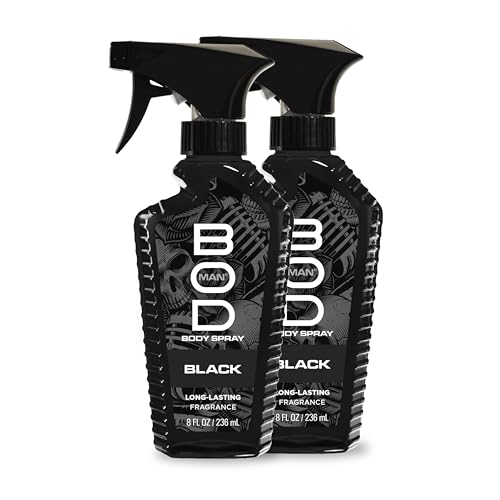 BOD Man Black Fragrance Body Spray - 8 fl oz (Pack of 2)