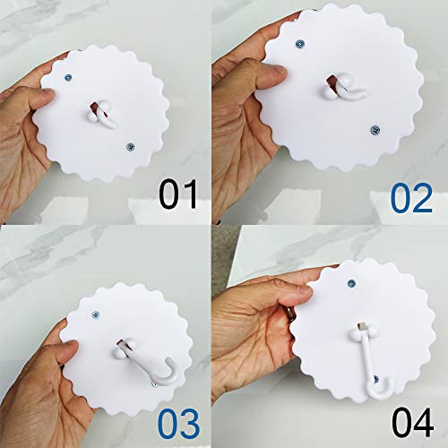Ceiling Mosquito Net Hooks - Easy Install Dome Hooks (2 Set)