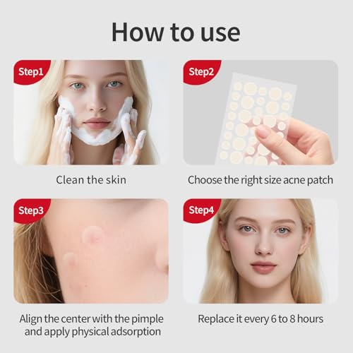 AIYUANQI Large & Small Pimple Patches 180ct with Salicylic Acid & Tea Tree, Hydrocolloid Acne Patches for Spot Concealment