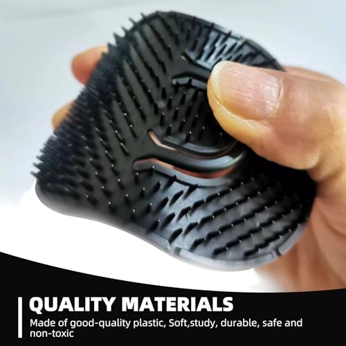 Soft 'N Style Pocket Palm Combs - Set of 6 Scalp Massager Brushes