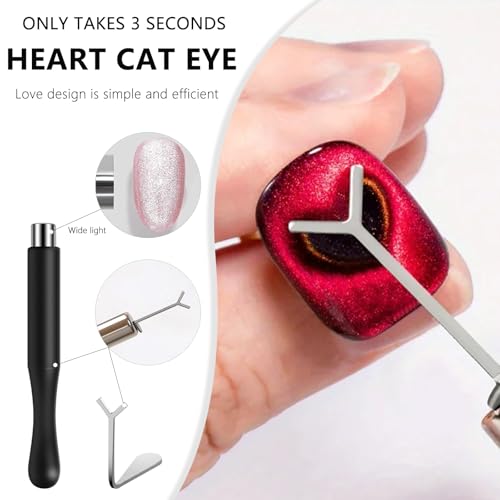 MOLILON Style 1 61Pcs Cat Eye Nail Magnet Kit for DIY Manicure & Salon