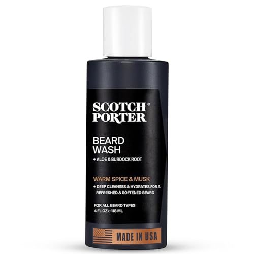 Scotch Porter Moisturizing Beard Wash - Warm Spice & Musk, 4 oz