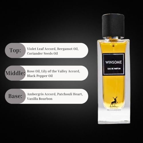 Maison Alhambra Winsome Unisex Eau de Parfum, Spicy Floral Gourmand, 90ml