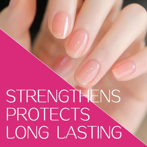 Nail Strengthener for Women: 3 IN 1 Pink Hardener Extra Strong and
