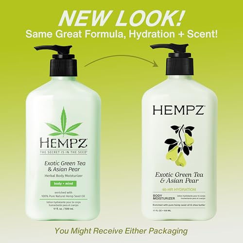 Hempz Exotic Green Tea & Asian Pear Body Lotion - 17 Fl Oz