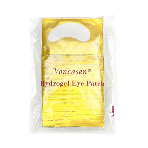 Gold Under Eye Gel Pads - 100 Pairs for Eyelash Extensions